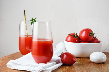 Natural tomato juice.
