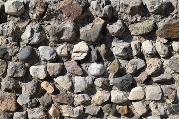 The ancient masonry of the house. 	