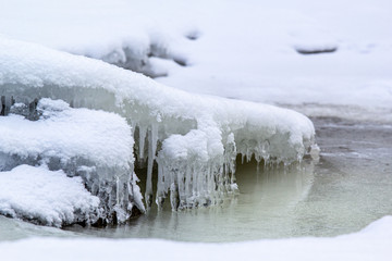 ice on river