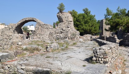  Ancient ruins. Old house (fragment).Turkey