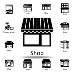 shop icon. Signs and symbols can be used for web, logo, mobile app, UI, UX