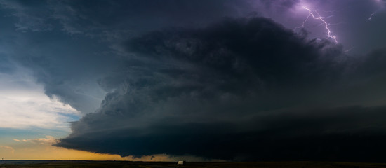 Fototapeta premium storm over highway