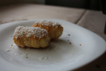 Tasty cake isolate on white background