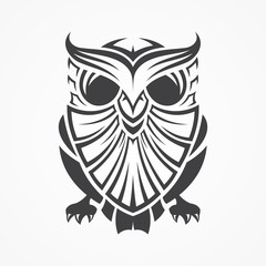 Best of the best creative graphic illustration owl