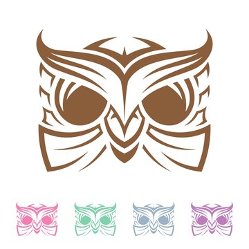 Best of the best creative graphic vintage illustration owl