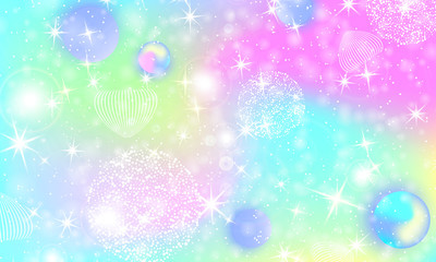 Fluid shapes composition. Fantasy universe.