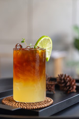 cold brew cofee with lemonade