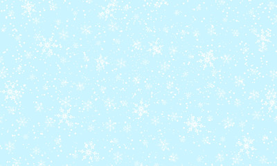 Falling snow background. Vector illustration
