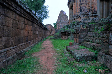 Fototapeta na wymiar Temple ruins in Asia