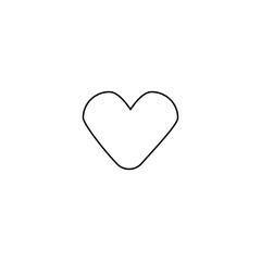 Heart icon. Valentine design element. Social media button. Love symbol