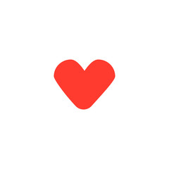 Fototapeta premium Heart icon. Valentine design element. Social media button. Love symbol
