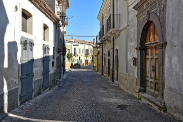 Melfi, Italy, 10/26/2019. A day of vacation in a medieval village in the Basilicata region, in Italy