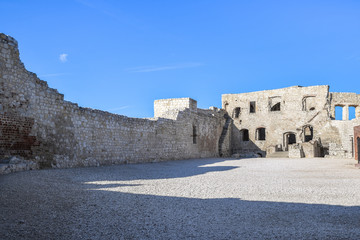 Ruins of medieval castle in Kazimierz Dolny, Poland.