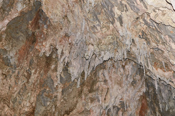 Interior of an ancient cave with stalactites - Stopica cave - Serbia
