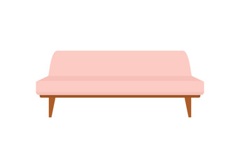 elegant contemporary sofa icon in flat style