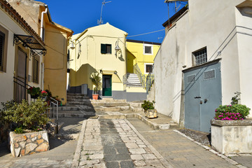 Melfi, Italy, 10/26/2019. A day of vacation in a medieval village in the Basilicata region, in Italy