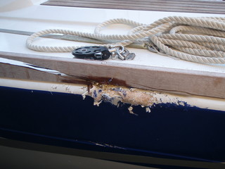 Damage to sailing boat
