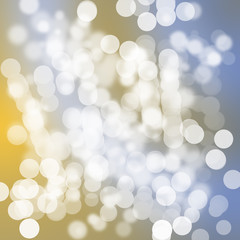 golden and silver bokeh light background