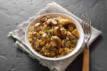 Risotto with mushrooms