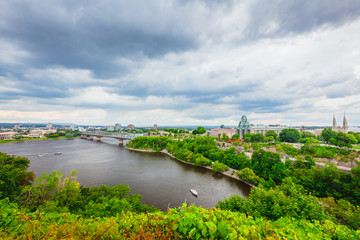 Fototapeta na wymiar Ottawa Skyline Cityscape View