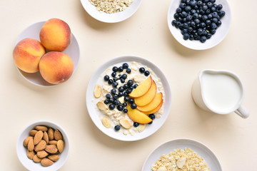 Oatmeal porridge in bowl