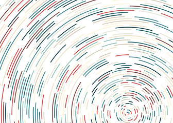 Colorful Universe Circular Distribution Computational Generative Art background illustration