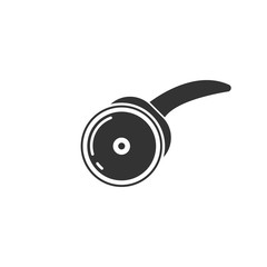 Pizza cutter icon. Pizza knife symbol design. Stock - Vector illustration can be used for web.