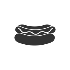 Hot dog icon. Fast food symbol design. Stock - Vector illustration can be used for web.