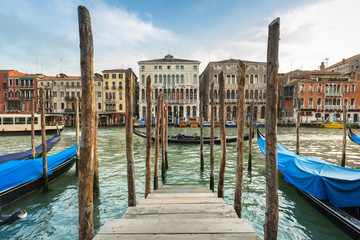 Beautiful scenery of the grand Canal in Venice, Italy