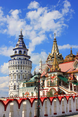 Fototapeta premium Moscow's Izmailovsky Kremlin in Izmaylovo district in Moscow, Russia 