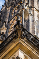 Saint Vitus Cathedral Prague in Czech Republic.
