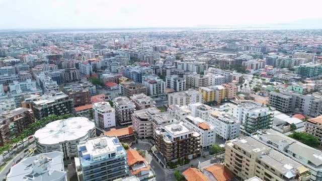 4K aerial image of Cabo Frio city, Rio de Janeiro. Brazil.