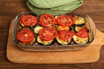 Roasted Eggplant with Tomato and Buckwheat Groats