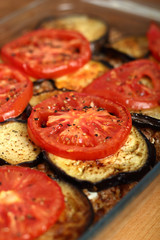 Roasted Eggplant with Tomato and Buckwheat Groats