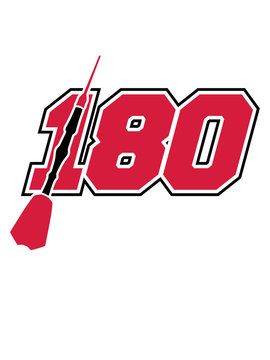treffer 180 punkte logo silhouette dart pfeil darts spiel hobby spa&szlig; verein club team crew werfen treffen dartscheibe gewinner spielen bullseye cool design clipart