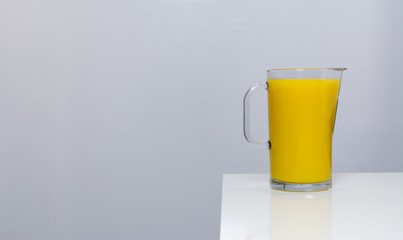 Jug with orange juice