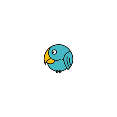 bird mascoot  logo design inspiration - vector