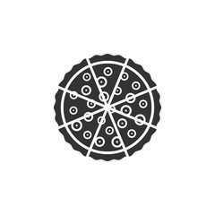 Pizza icon. Pizzeria symbol design. Stock - Vector illustration can be used for web.