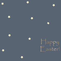 Happy Easter Greeting Card. Vector Illustration