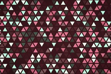 Abstract geometrical colorful illustration with small colored particles.