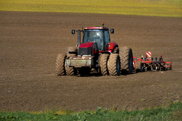 tracteur à huit roues