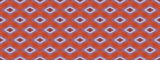 Geometric folk ornament fabric. Seamless pattern in Spanish, Mexican, African, Aztec, Indian rug. Tribal embroidery. Old carpet.