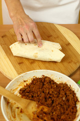 Wrapping tortilla