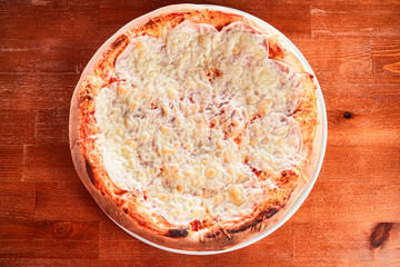 Pizza on a plate