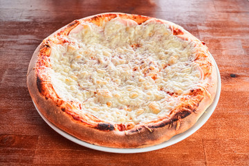 Pizza on a plate
