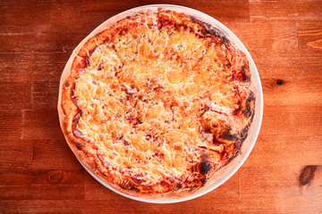 Pizza on a plate