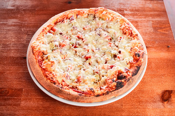 Pizza on a plate