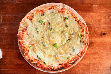 Pizza on a plate