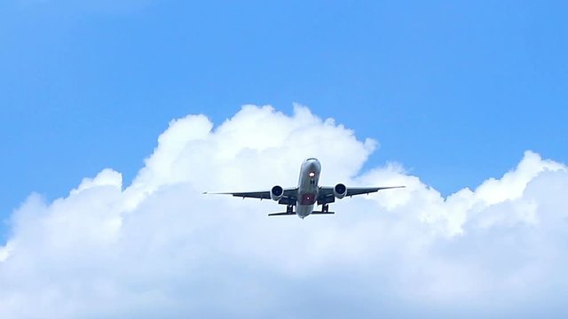 Jet Plane Landing stock video