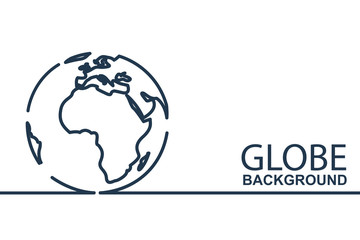 earth planet globe background for travel agency